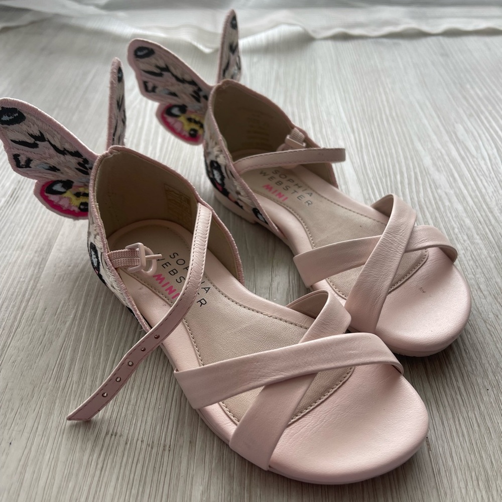 Sophia Webster Blush Butterfly Sandals